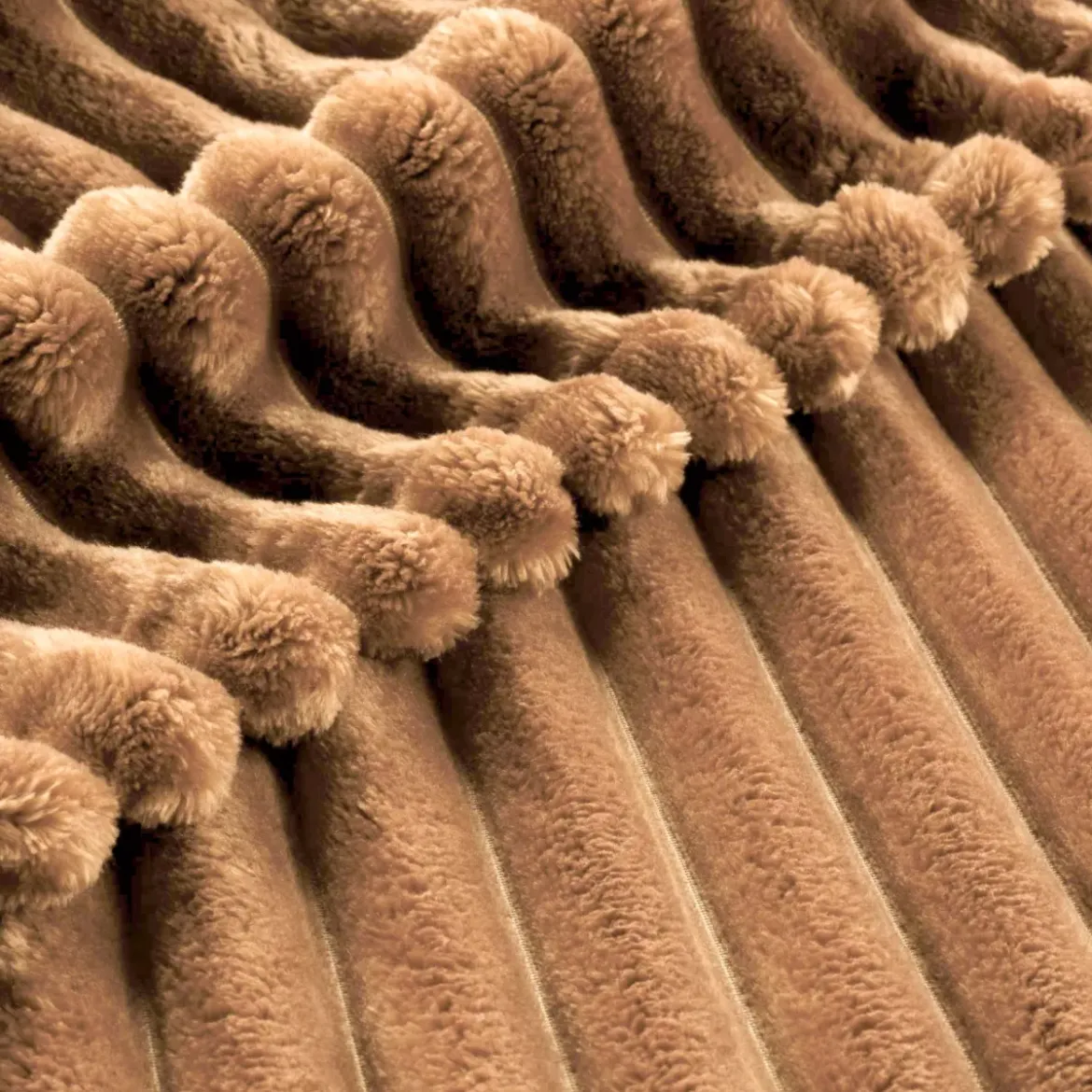Fodera per cuscino rettangolare flanella (30 x 50 cm) Dune Camel