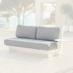 Fodere per cuscini di ricambio per Divano 2 posti Long Beach Grigio chiaro