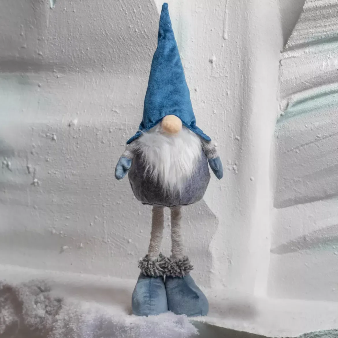 Folletto di Natale (H50 cm) Hugues cappello a punta Blu