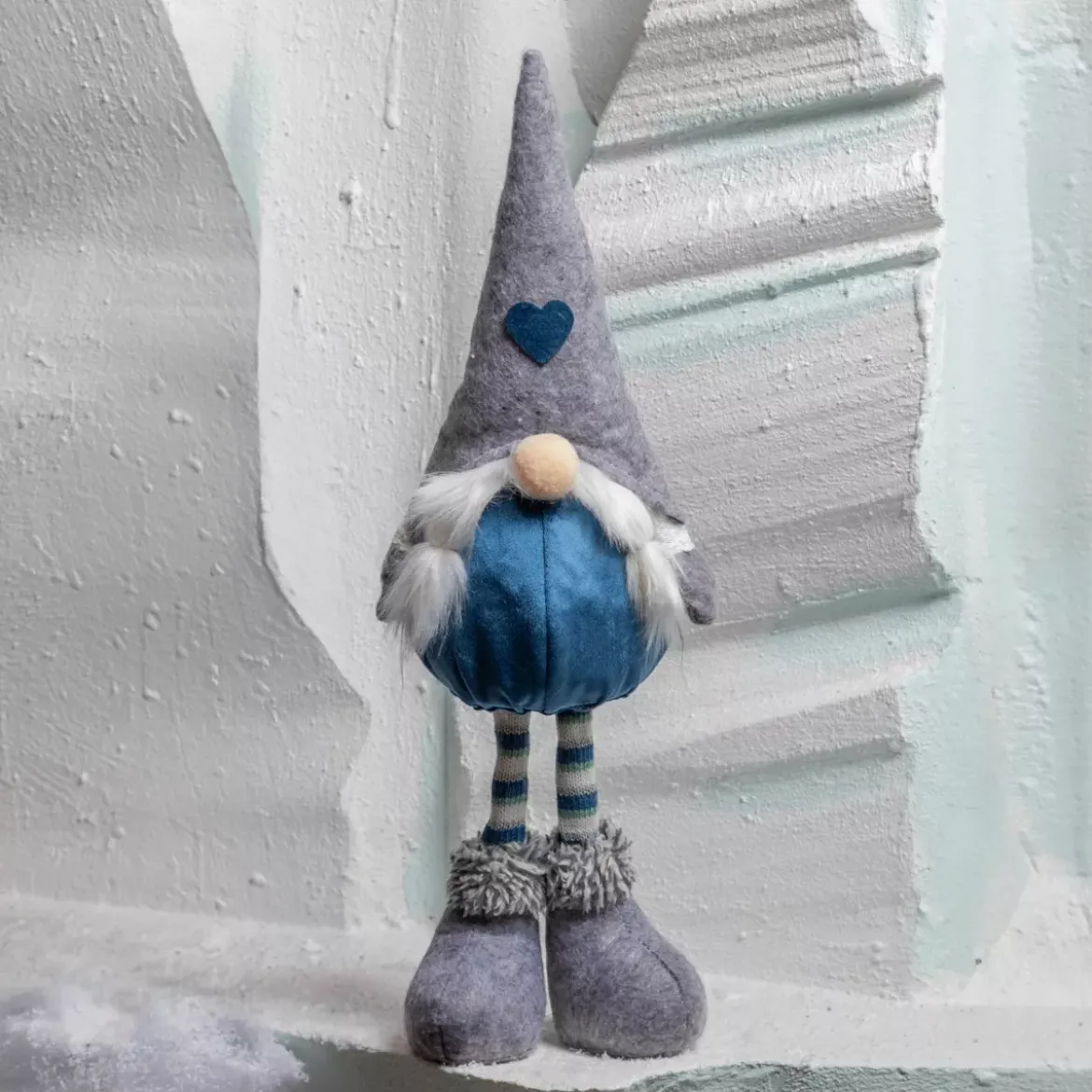 Folletto di Natale (H50 cm) Huguette cappello a punta Grigio