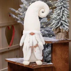 Folletto di Natale (H51 cm) Miss neve Bianco
