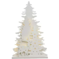 Foresta nordica luminosa a pile bianco caldo