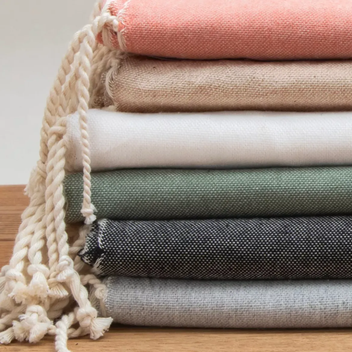Fouta cotone riciclato (100 x 200 cm) Sunshine Nera