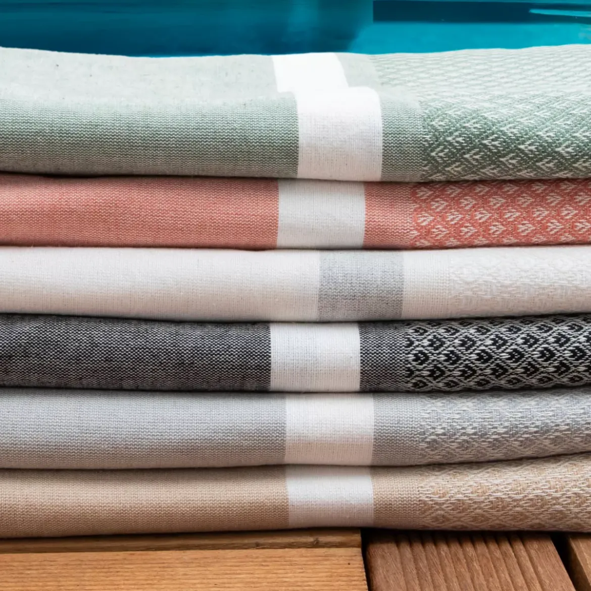 Fouta cotone riciclato (100 x 200 cm) Selma Beige