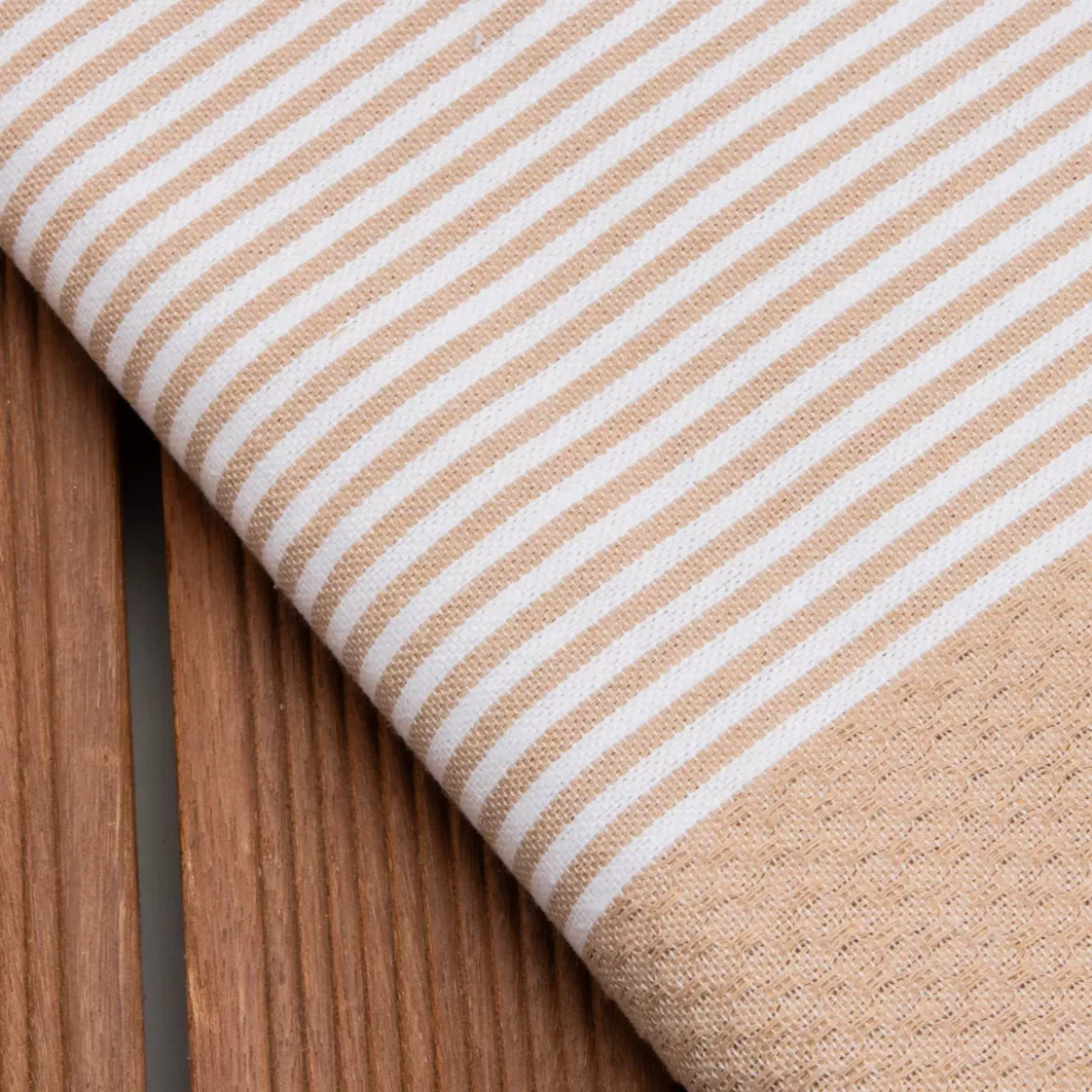 Fouta cotone riciclato (100 x 200 cm) Oceano Beige