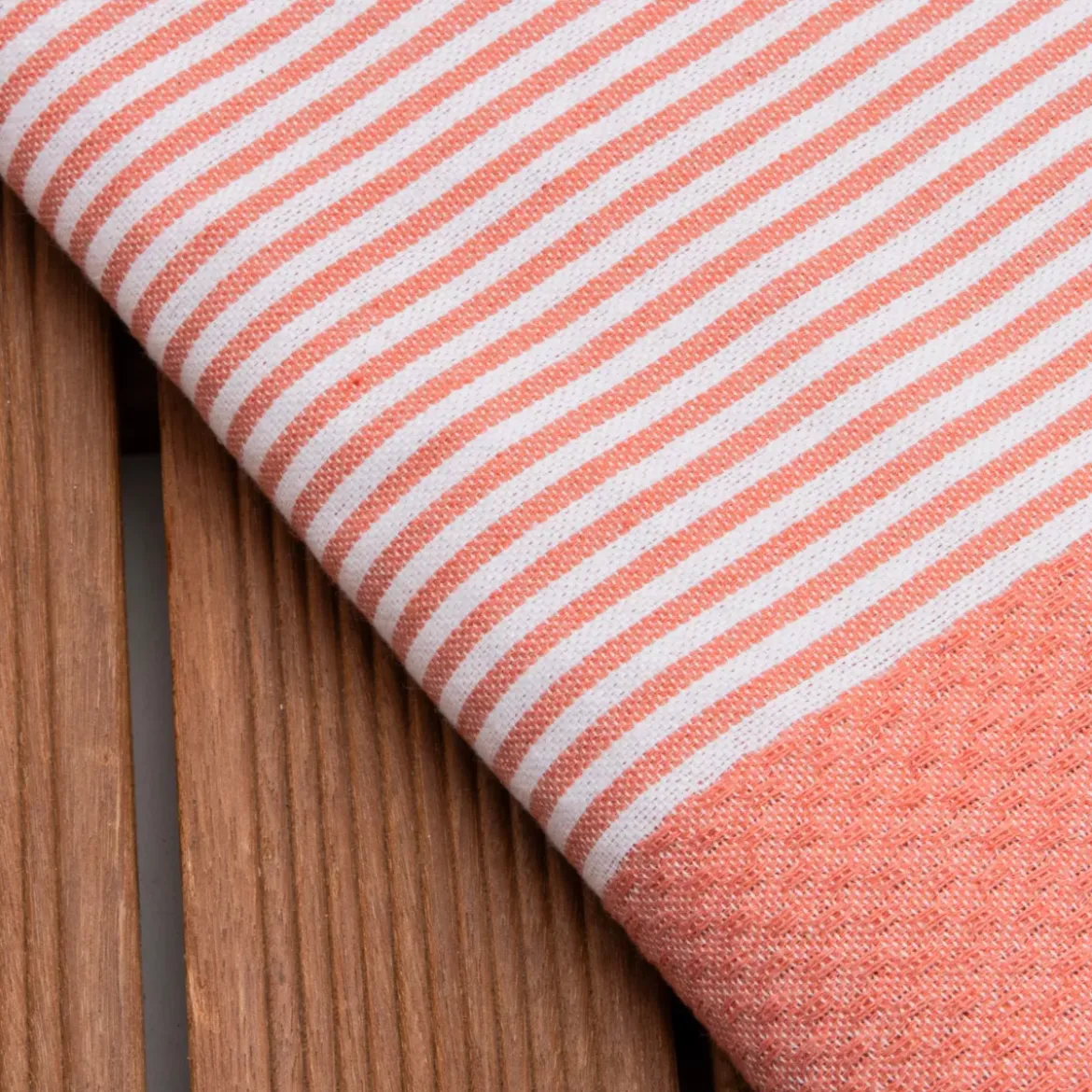 Fouta cotone riciclato (100 x 200 cm) Oceano Corallo