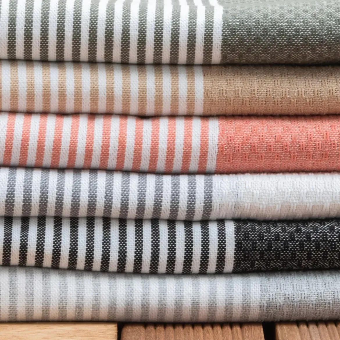 Fouta cotone riciclato (100 x 200 cm) Oceano Corallo