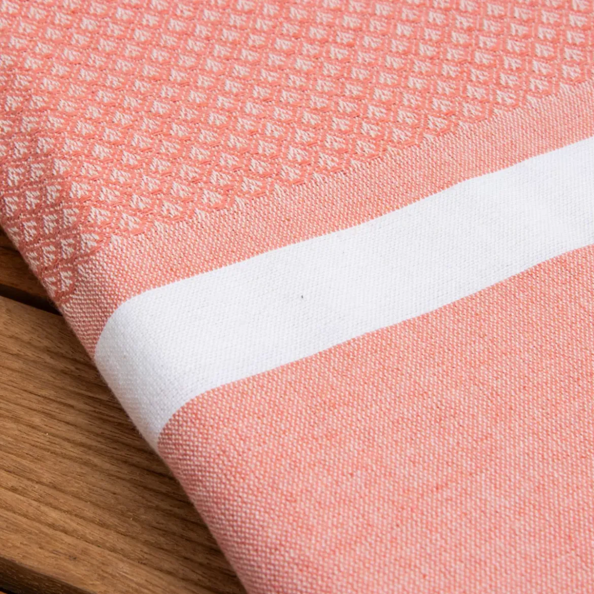 Fouta cotone riciclato (100 x 200 cm) Selma Corallo