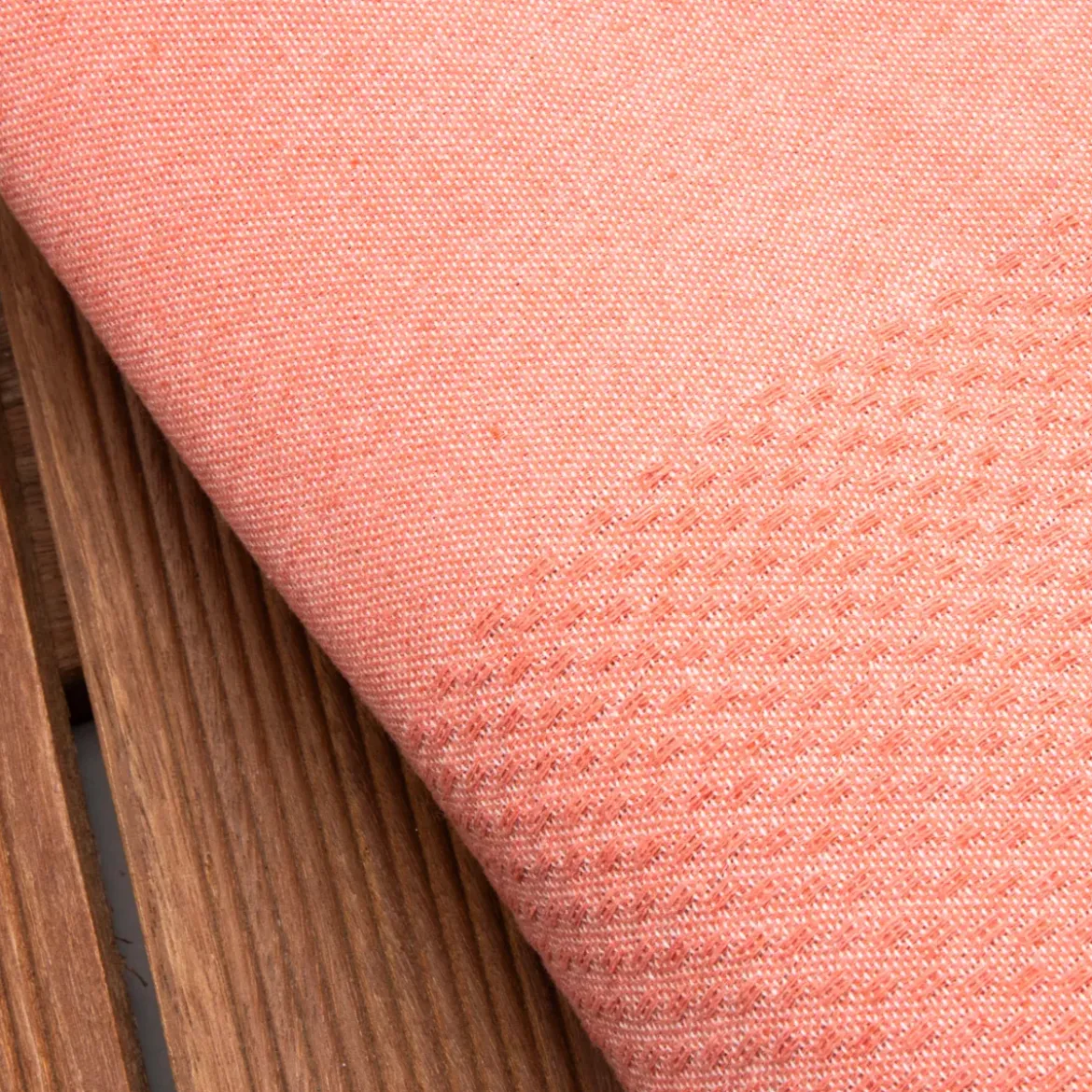 Fouta cotone riciclato (200 x 200 cm) Ecume Corallo