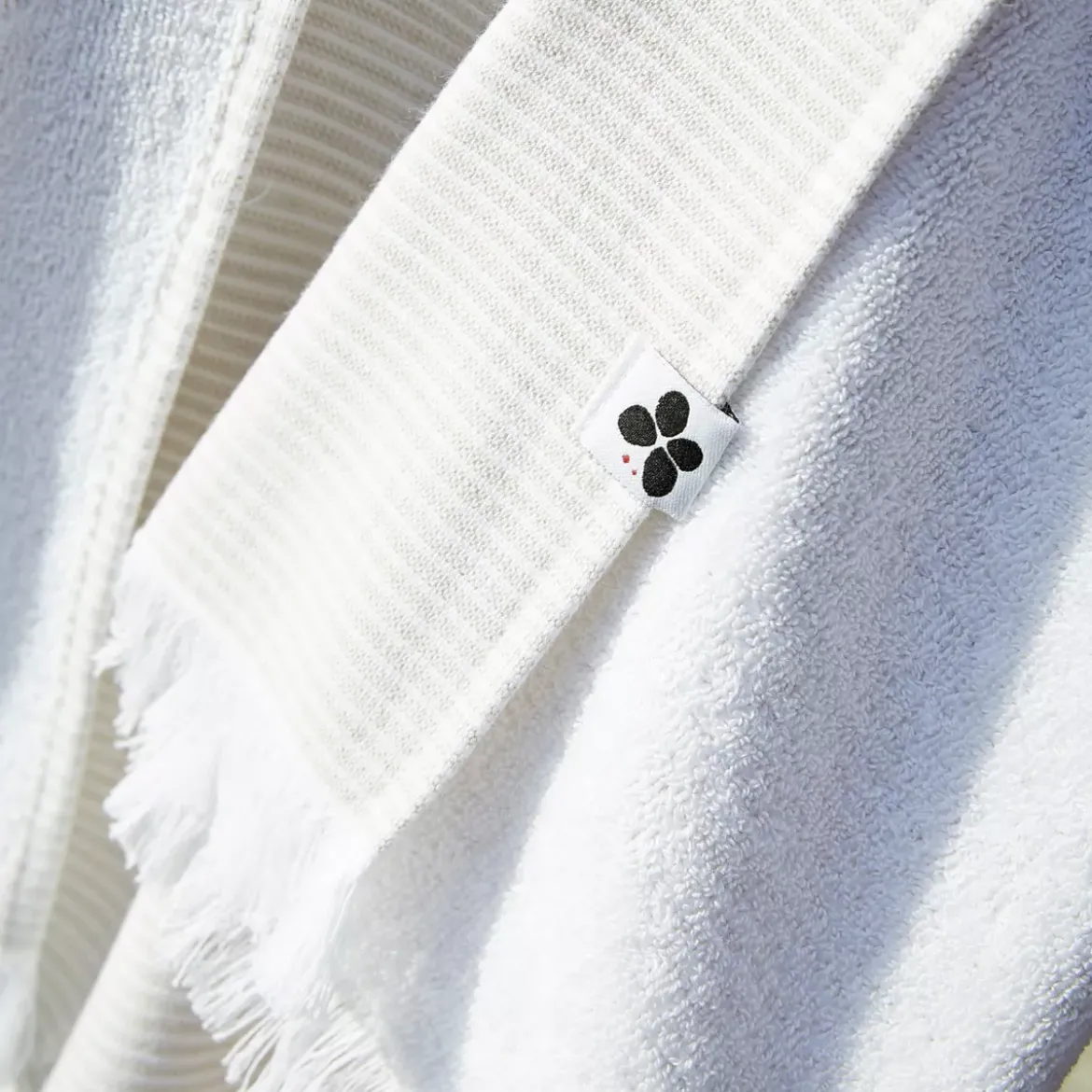 Fouta in cotone e spugna (95 x 180 cm) Naël Beige sabbia