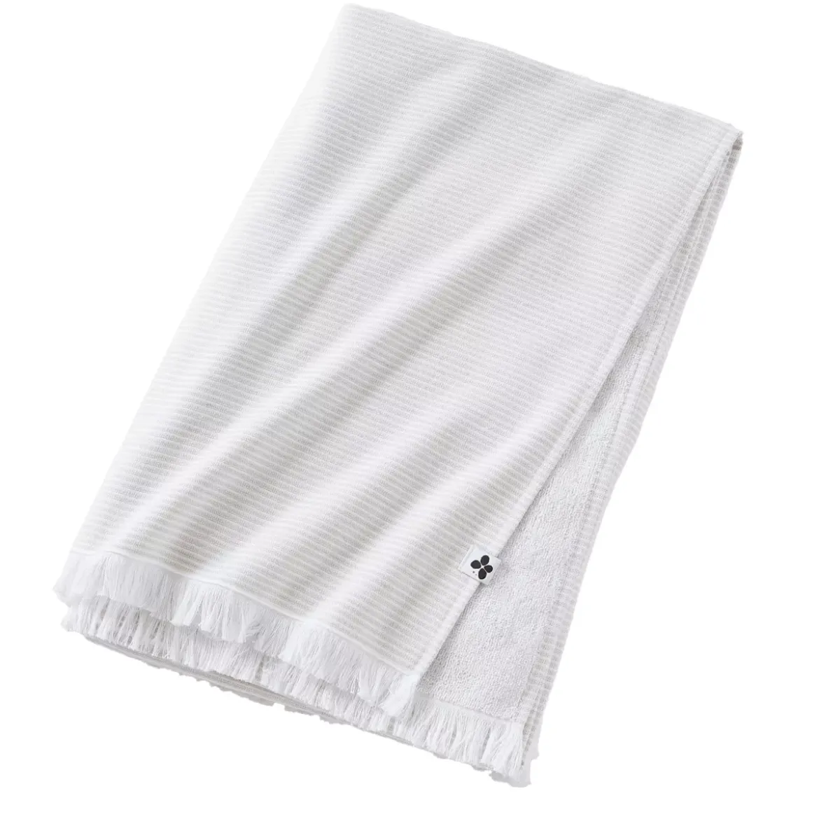Fouta in cotone e spugna (95 x 180 cm) Naël Beige sabbia
