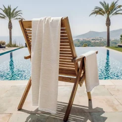 Fouta in cotone e spugna (95 x 180 cm) Marina Beige