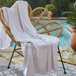 Fouta in cotone e spugna (95 x 180 cm) NaÃ«l Corallo