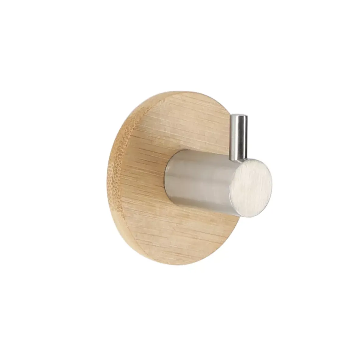 Gancio adesivo 3M bambù (D5 cm) Cromo
