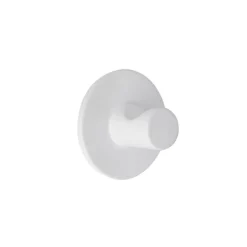 Gancio adesivo 3M (D4 cm) Zinc Bianco