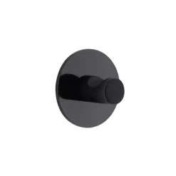 Gancio adesivo 3M (D4 cm) Zinc Nero