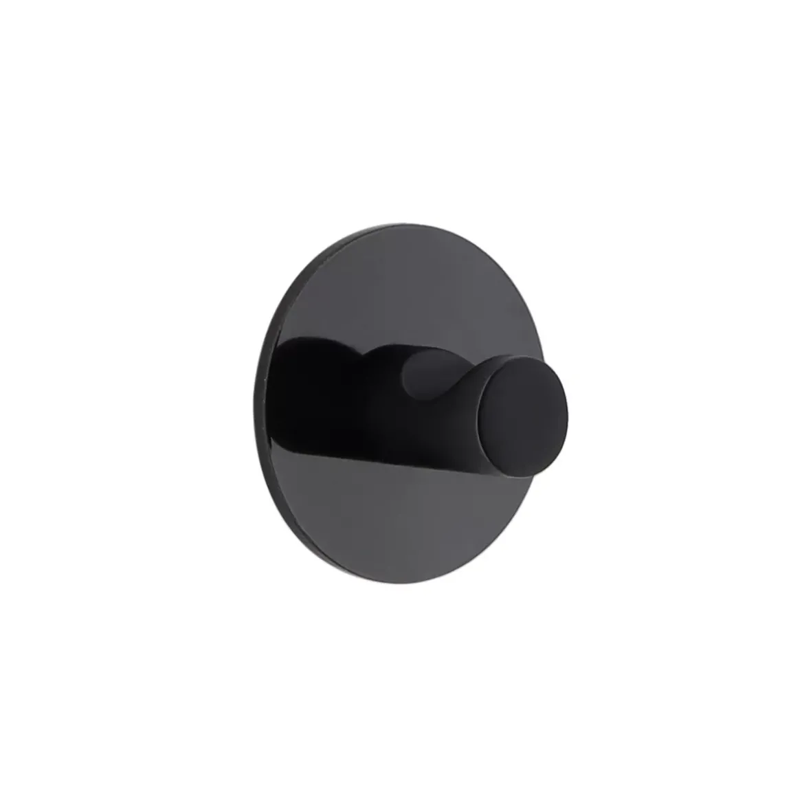 Gancio adesivo 3M (D4 cm) Zinc Nero