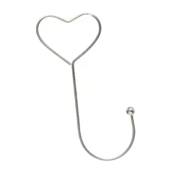 Ganci per palline in lotto di 12 Spirale Argento