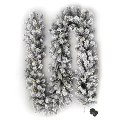 Ghirlanda abete luminosa Royal Bianco caldo