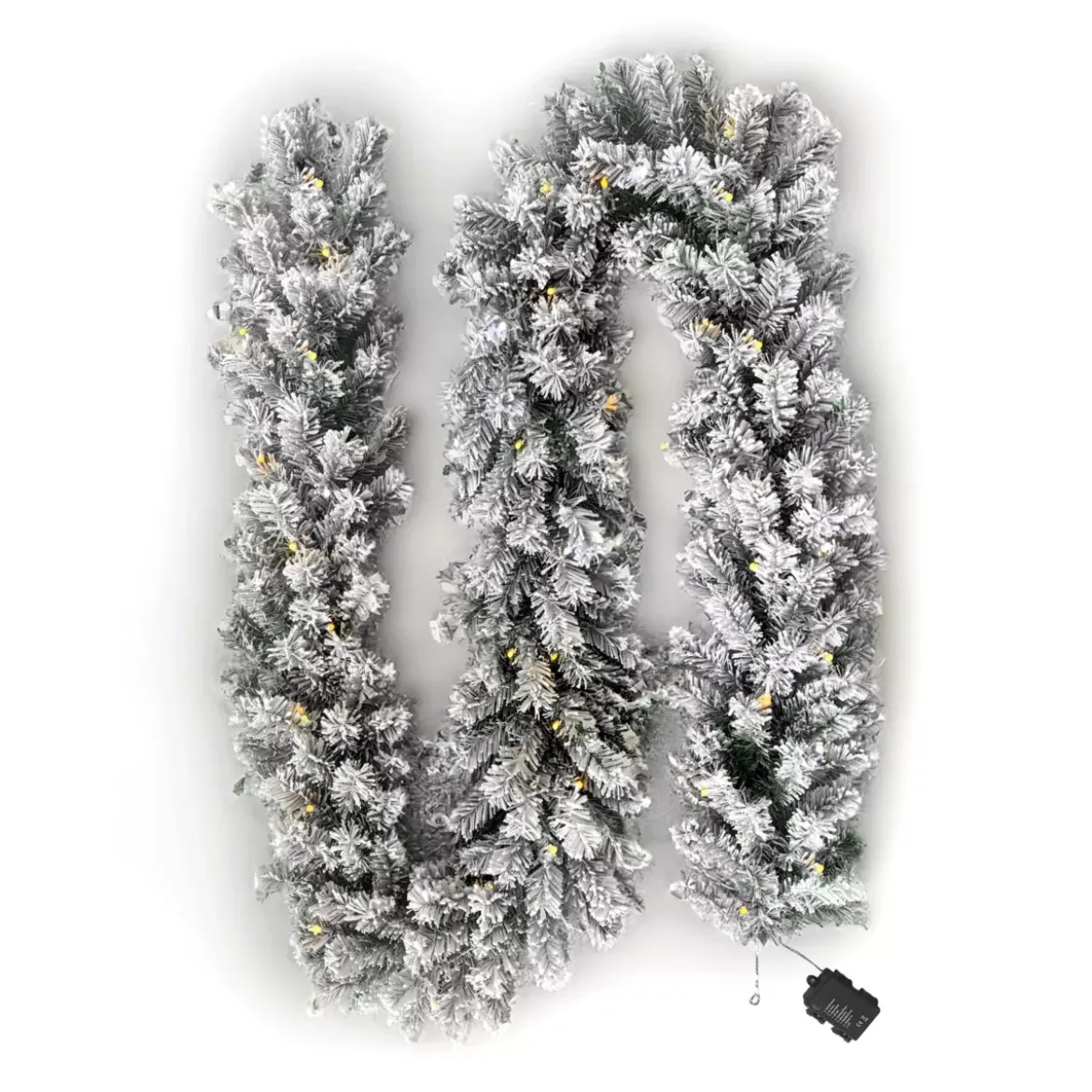 Ghirlanda abete luminosa Royal Bianco caldo