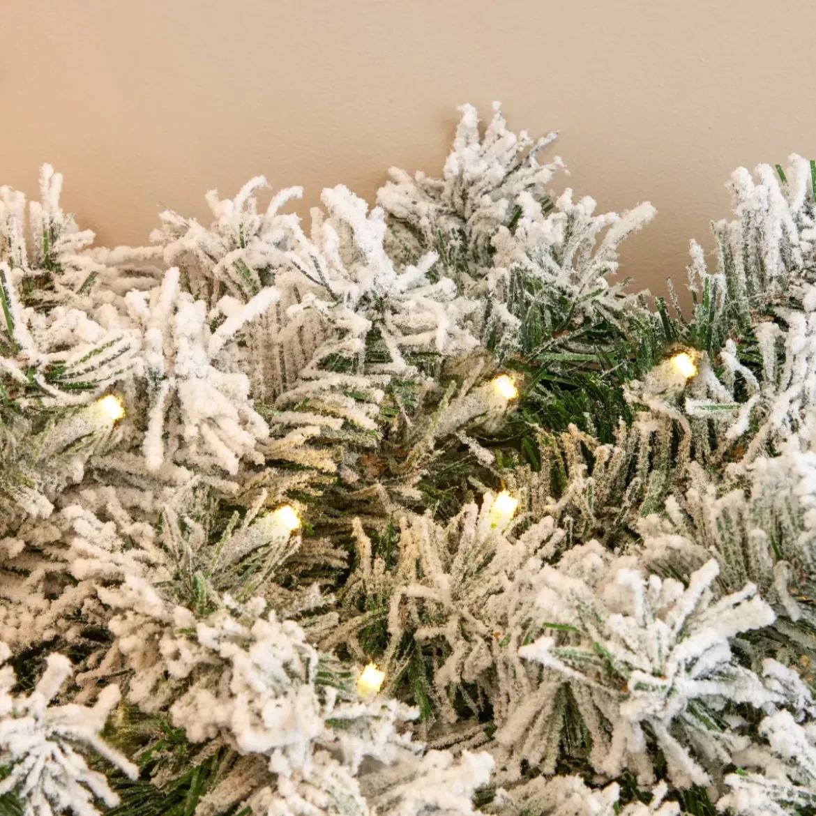 Ghirlanda abete luminosa Royal Bianco caldo