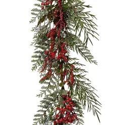 Ghirlanda decorata Bélya Rosso