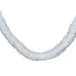Ghirlanda decorativa (150 cm) Donatella pizzo Bianco