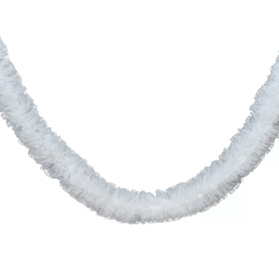 Ghirlanda decorativa (150 cm) Donatella pizzo Bianco