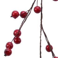 Ghirlanda di Bacche laccate (150 cm) Elycia Rossa