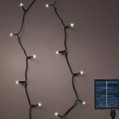 Ghirlanda di luci Solare ricaricabile 18 m Bianco freddo 240 LED