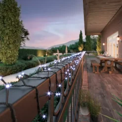 Ghirlanda di luci Solare ricaricabile 9 m Bianco freddo 120 LED