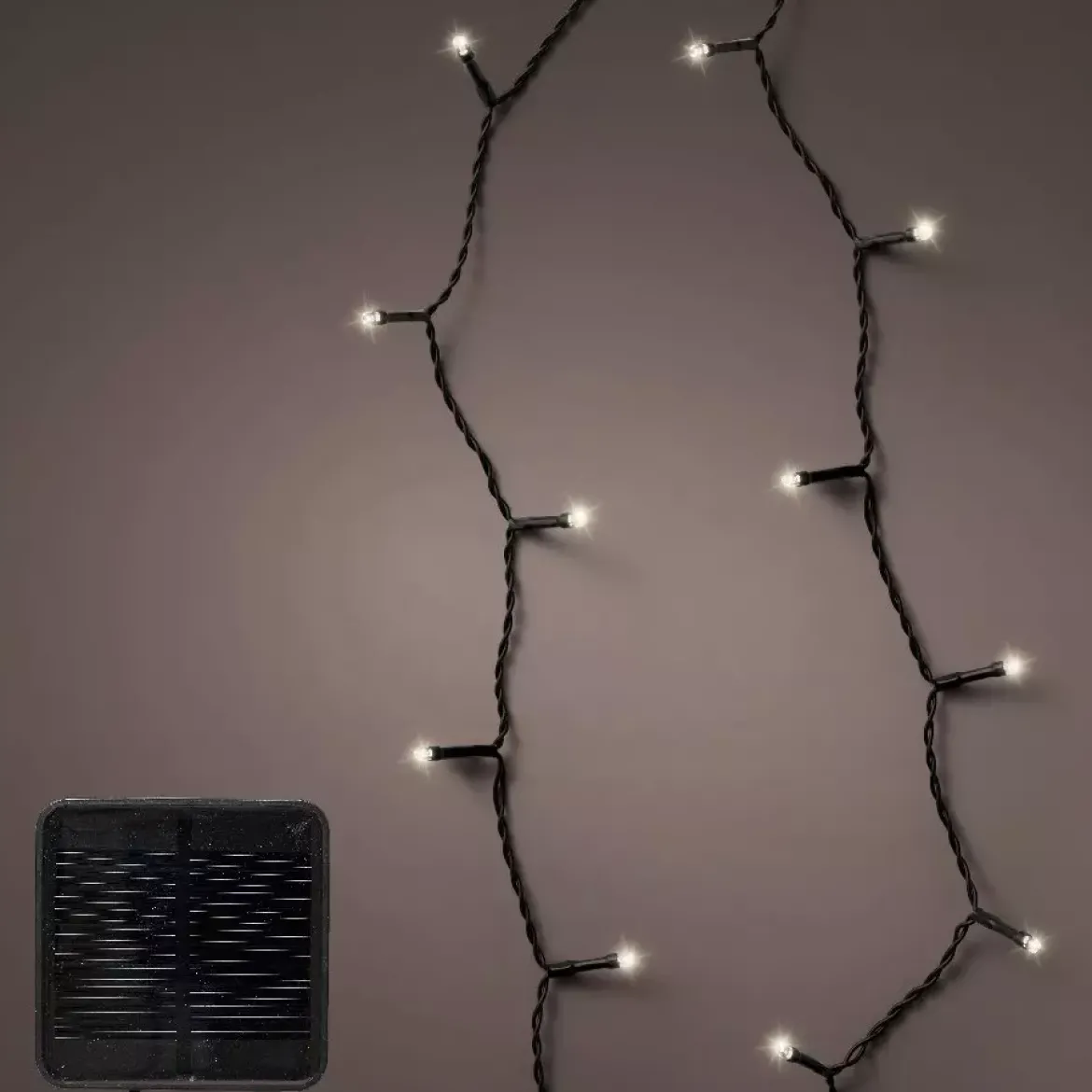 Ghirlanda di luci Solare ricaricabile 9 m Bianco freddo 120 LED