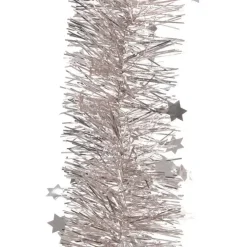 Ghirlanda di Natale (Ø10 cm) fina stellata Alpine Rosa cipria