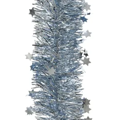 Ghirlanda di Natale (D9 cm) stellata Alpine Blu ghiacciato