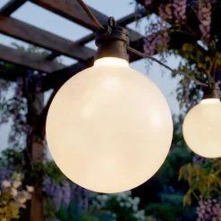Ghirlanda luminosa da giardino collegabile 10 LED (4,5 m) Garden fiesta Bianco caldo