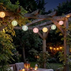 Ghirlanda luminosa esterna 20 LED (9,5 m) Lanterne cinesi Multicolore
