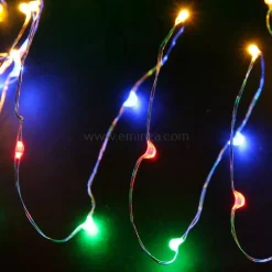 Ghirlanda luminosa Micro LED 5 m Multicolore 100 LED CA a pile