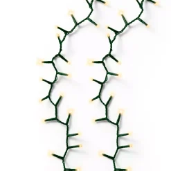 Ghirlanda luminosa 11 m 500 LED cavo verde Luxe Bianco caldo Champagne