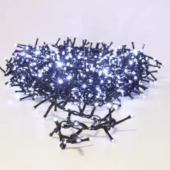 Ghirlanda luminosa 15 m 1060 LED cavo nero effetto cascata Bianco freddo