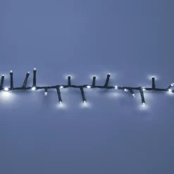 Ghirlanda luminosa 20 m 1410 LED cavo nero effetto cascata Bianco freddo