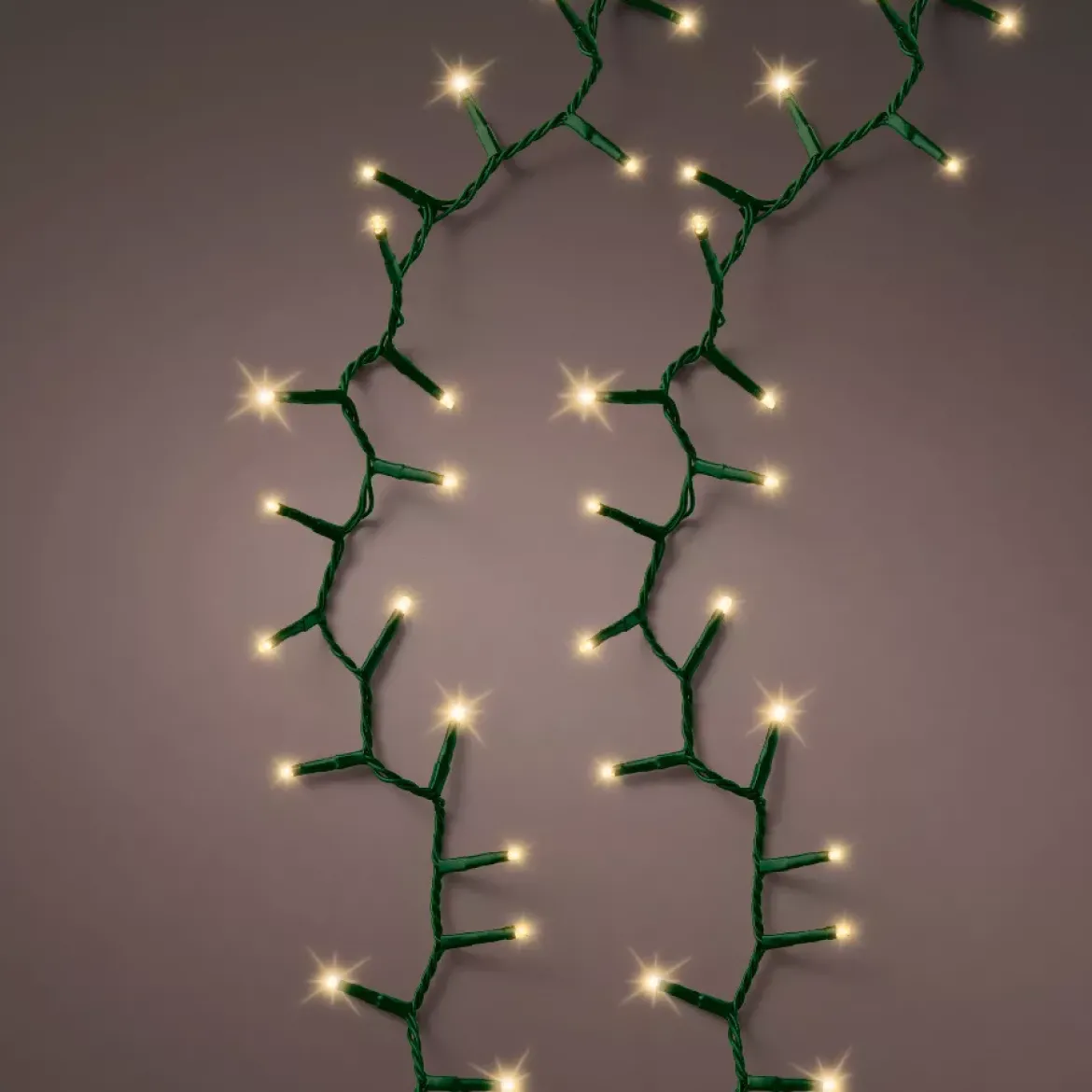 Ghirlanda luminosa 22,50 m 1000 LED cavo verde Luxe Bianco caldo Champagne