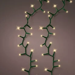 Ghirlanda luminosa 34 m 1500 LED cavo verde Luxe Bianco caldo Champagne