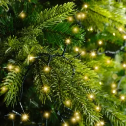 Ghirlanda luminosa 34 m 1500 LED cavo verde Luxe Bianco caldo Champagne