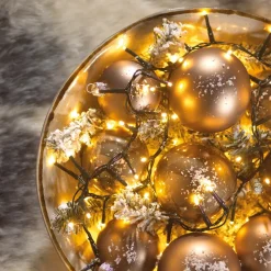 Ghirlanda luminosa 34 m 1500 LED cavo verde Luxe Bianco caldo dorato