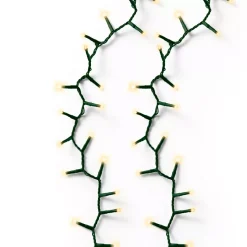 Ghirlanda luminosa 7,50 m 350 LED cavo verde Luxe Bianco caldo Champagne