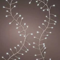 Ghirlanda luminosa 12 m 960 Micro LED cavo argento Luxe Bianco freddo