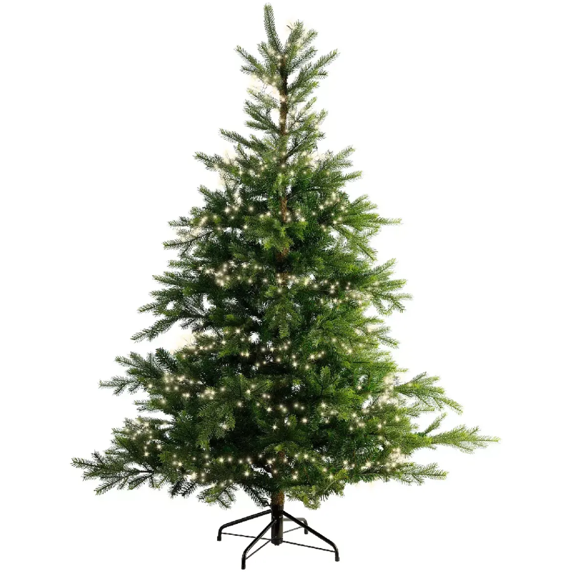Ghirlanda luminosa 12 m 960 Micro LED cavo nero Luxe Bianco caldo