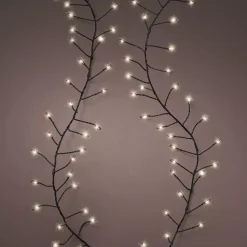 Ghirlanda luminosa 12 m 960 Micro LED cavo nero Luxe Bianco caldo