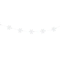 Ghirlanda luminosa 2,25 m 160 micro LED Cristalli di neve Bianco freddo