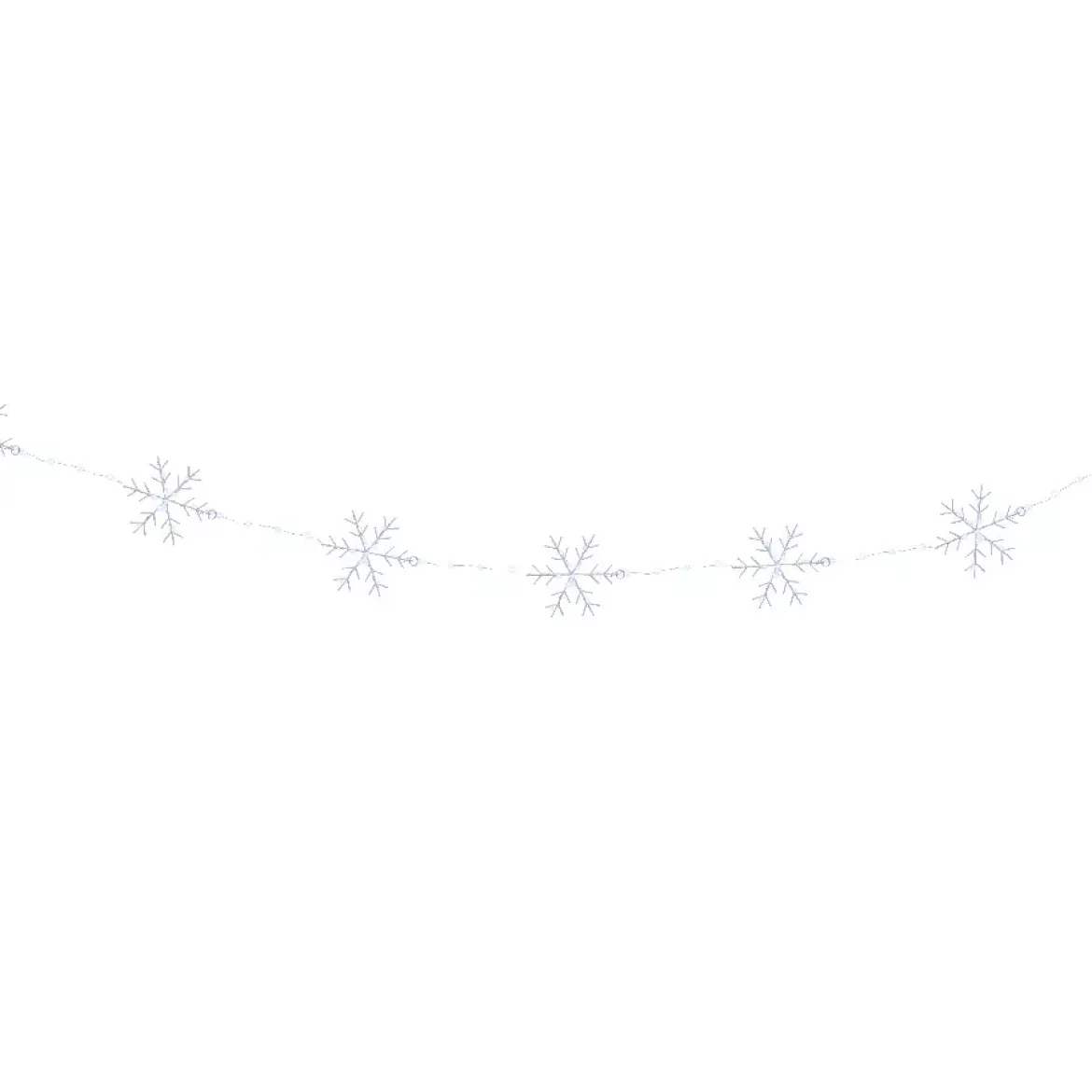 Ghirlanda luminosa 2,25 m 160 micro LED Cristalli di neve Bianco freddo